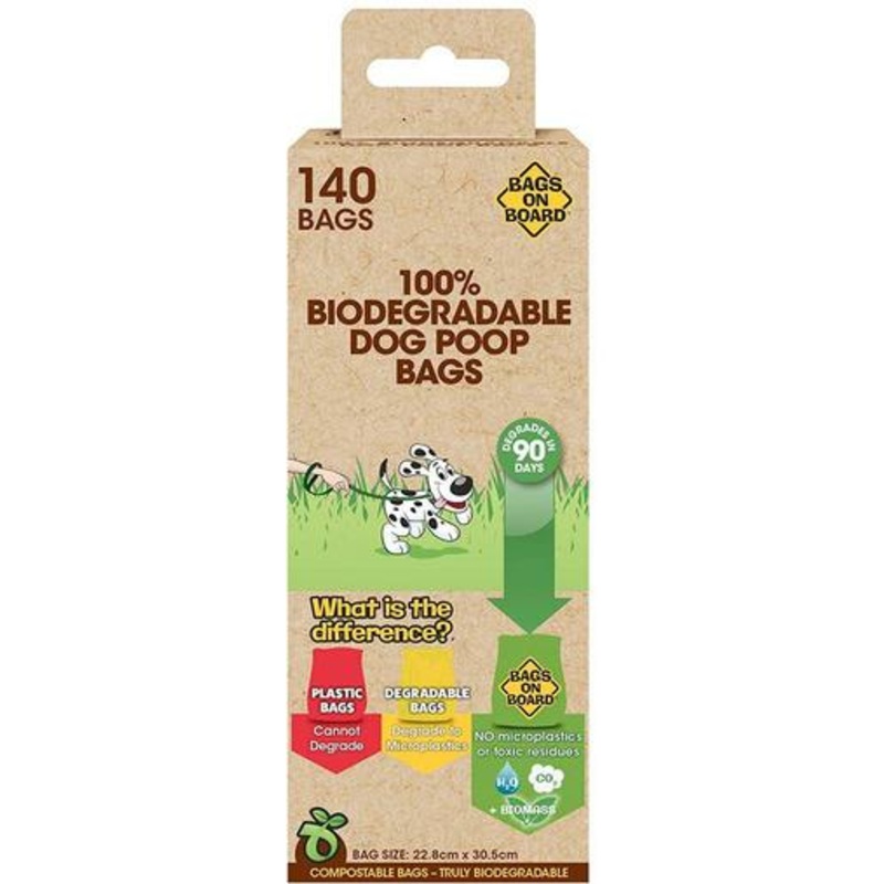 Bags On Board 100% Biodegradable Dog Poop Bags