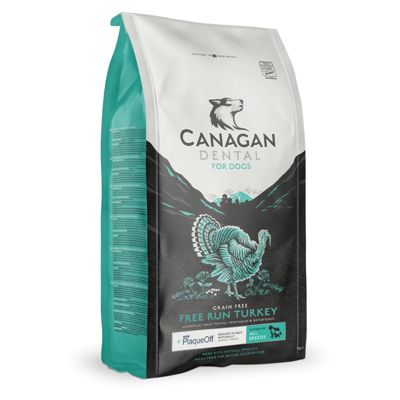 Canagan Free Run Turkey Dental Dry Dog Food - 12kg