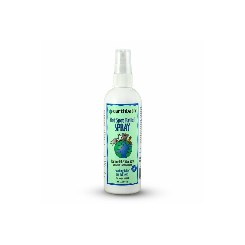 earthbath Hot Spot Relief Spray, Tea Tree Oil & Aloe Vera - 8oz