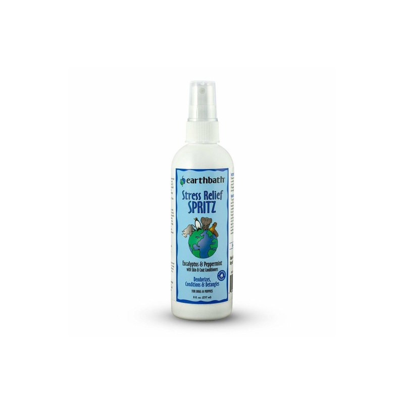 earthbath Stress Relief Spritz, Eucalyptus & Peppermint with Skin & Coat Conditioners - 8oz