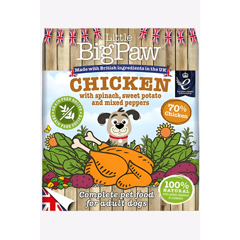 Little Big Paw Dog Chicken with Spinach Wet Food - 390g