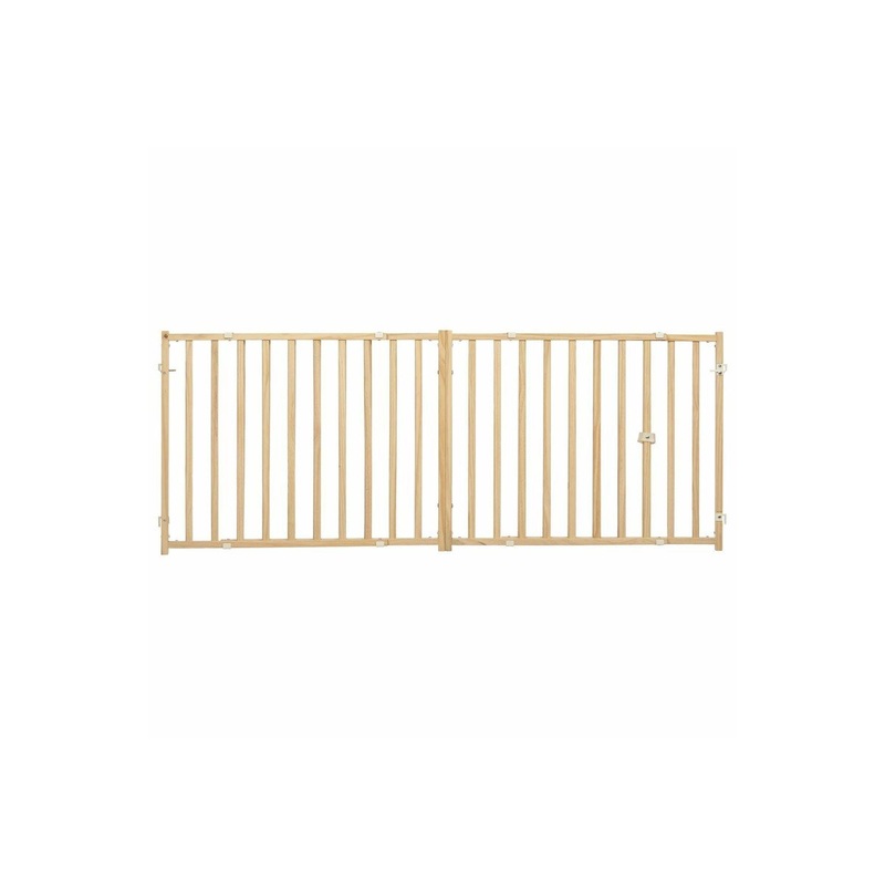 MidWest 24 Wood Extra - Wide Pet Gate