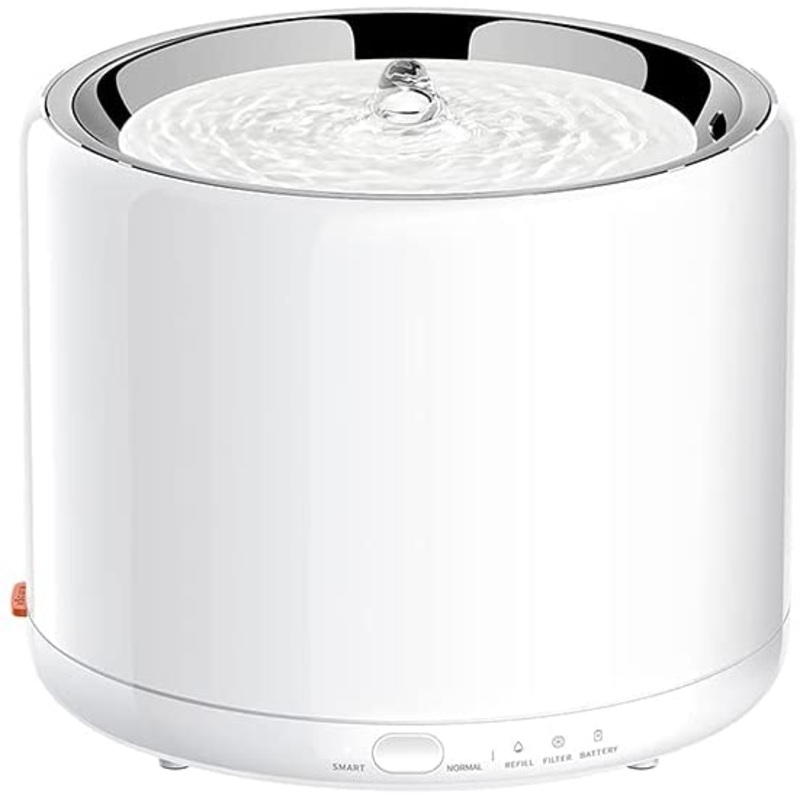 Petkit Water Fountain Generation 3 - Stainless Steel and Bpa Free Plastic - 1.35l - White