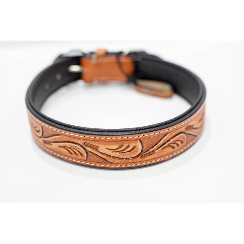 The Pets Club Premium Leather Dog Collar - D1