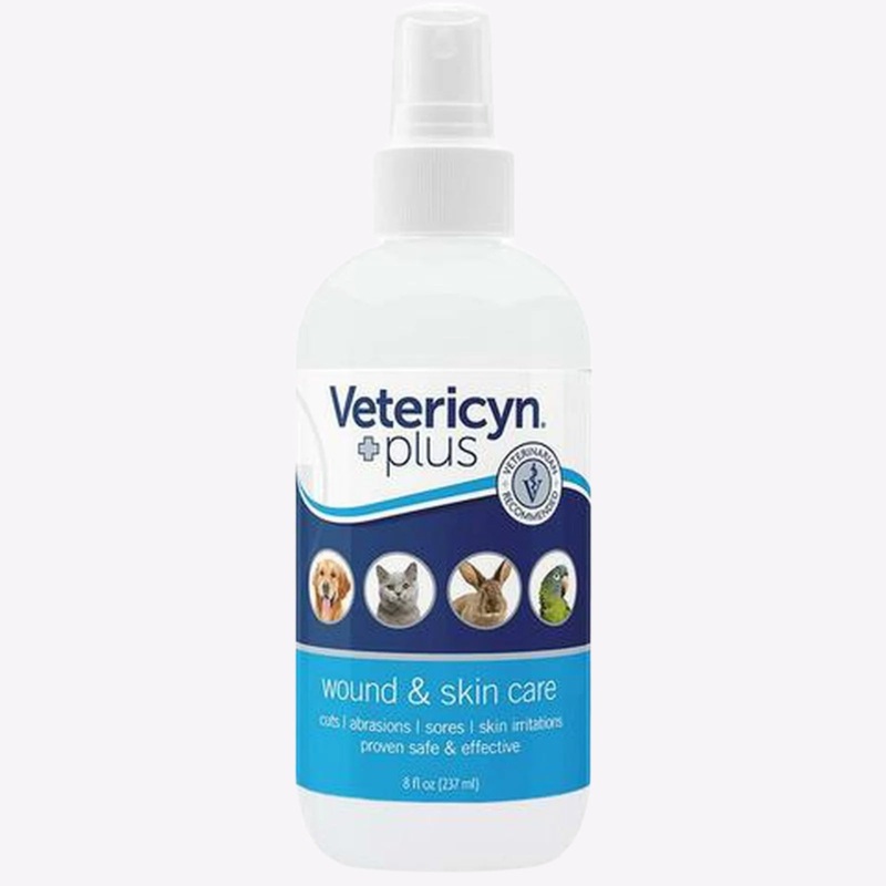 Vetericyn Plus Antimicrobial All Animal Wound and Skin Care  8oz