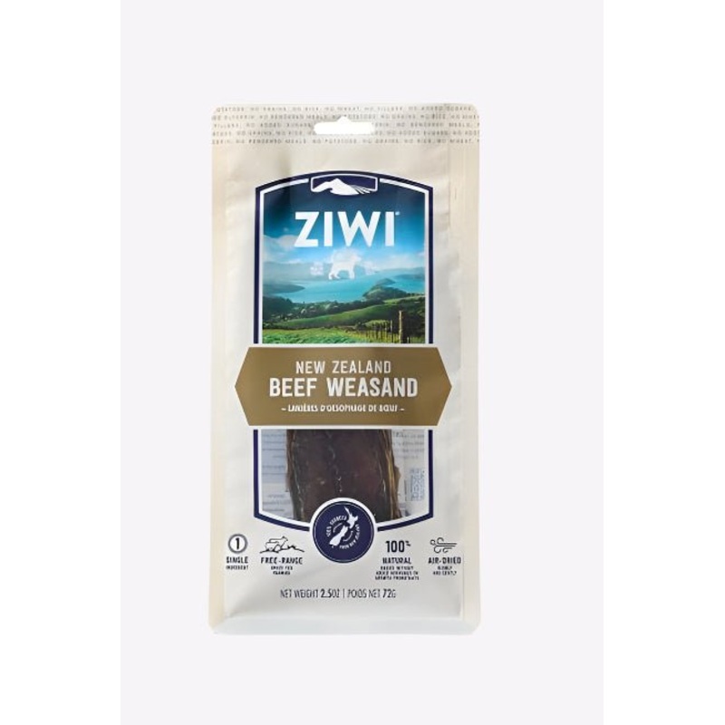 Ziwipeak Oral Health Air-Dried Dog Chews Beef Weasand - 72g