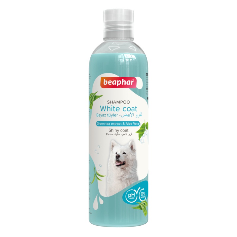 Beaphar Shampoo Green Tea and Aloe Vera for White Coated Dogs - 250ml
