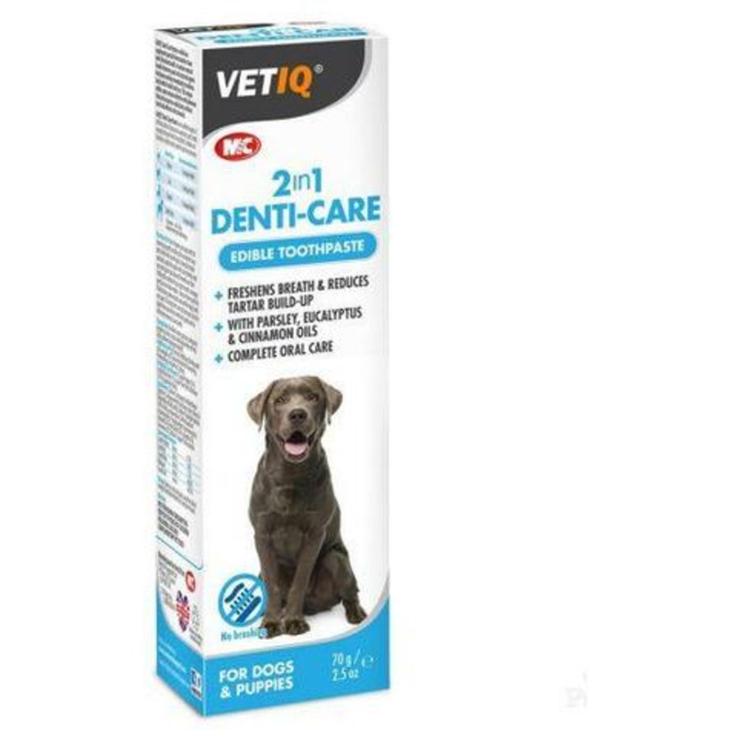 VetIQ 2in1 Denti-Care Edible Toothpaste - 70g