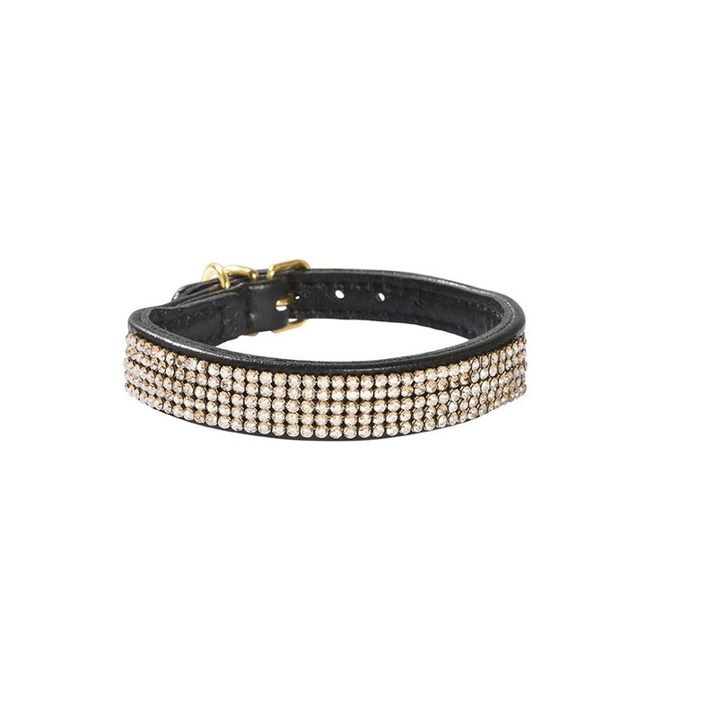 Bobby Crystal Princesse Collar - Black / 30 Cm