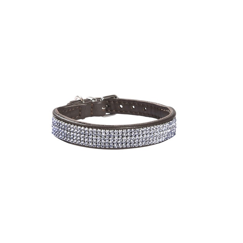Bobby Crystal Princesse Collar - Brown / 40 Cm