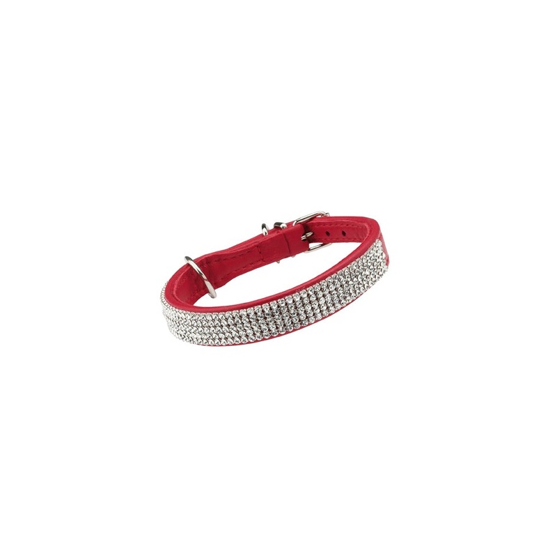 Bobby Crystal Princesse Collar - Red / 30 Cm