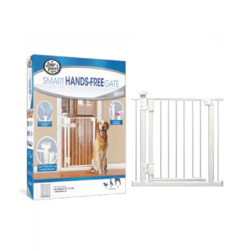 Four Paws Metal Foot Release Dog Gate