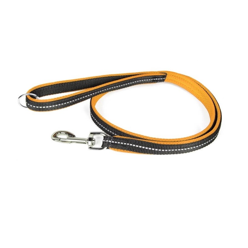 Julius-K9 Powair Leash - Orange - 1,2 M With Handle - Large Carabiner