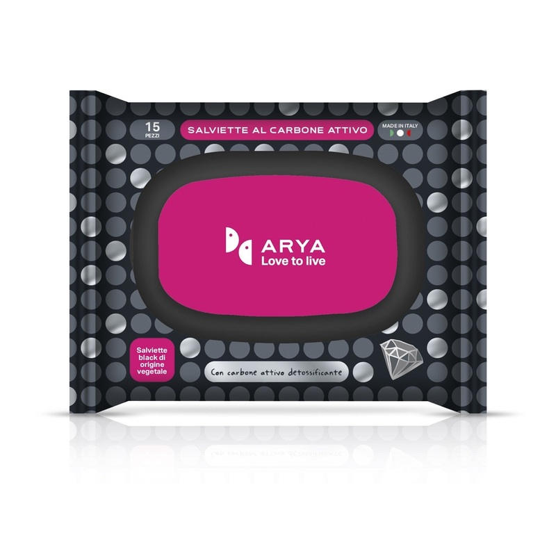 Arya Wet Wipes With Active Carbon - Pack of 15