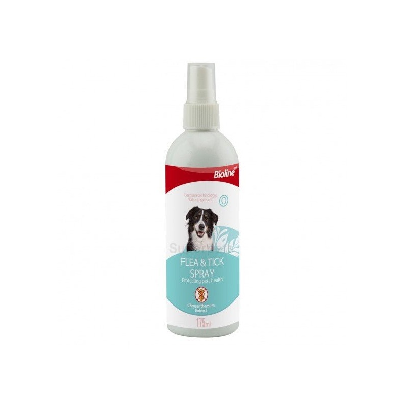 Bioline Flea & Tick Spray For Dog - 175ml