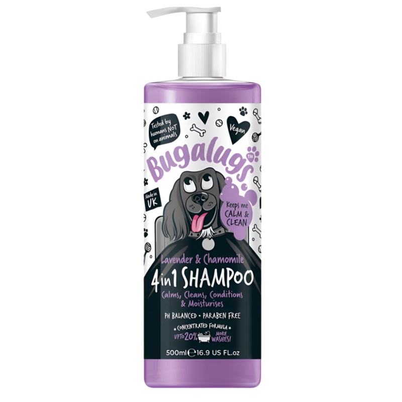 Bugalugs 4 In 1 Lavender & Chamomile Dog Shampoo  - 500ml