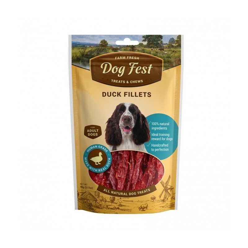 Dog Fest Duck Fillets For Adult Dogs - 90g