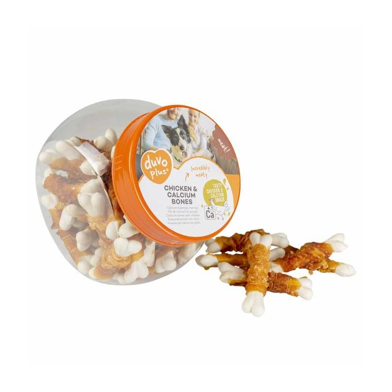 Duvo+ Meat! Chicken & Calcium Bones Dog Treats- 500G