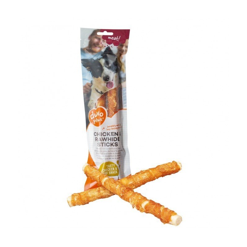 Duvo+ Meat! Chicken & Rawhide Sticks Large