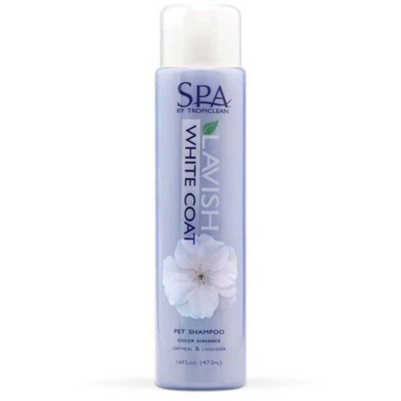 Spa by Tropiclean Lavish White Coat Shampoo for Pets - 16oz