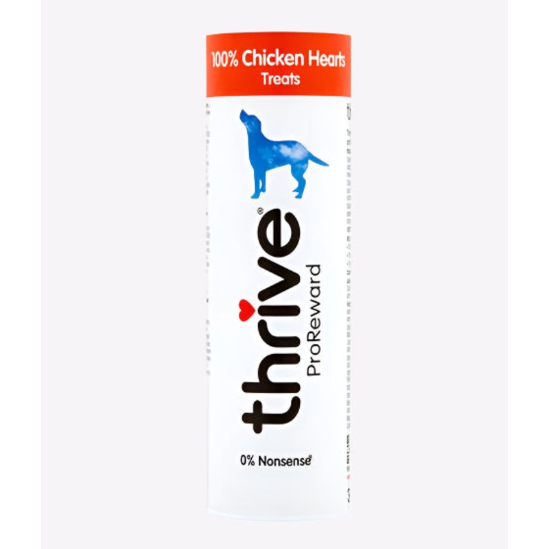 Thrive Chicken Hearts Dog Treats - 30g
