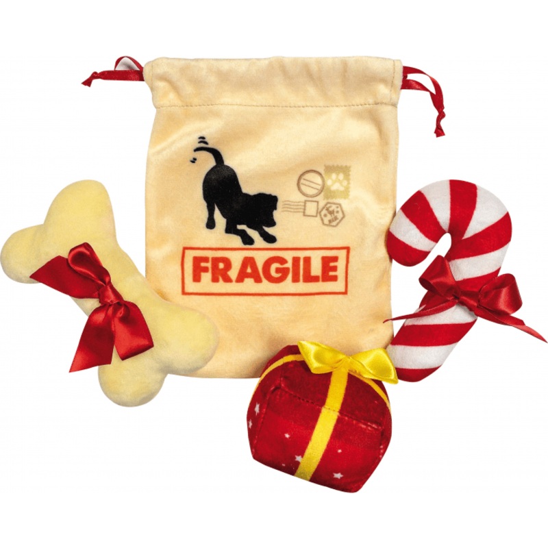 Bobby Christmas Dog Toy Santa Bag-21 Cm