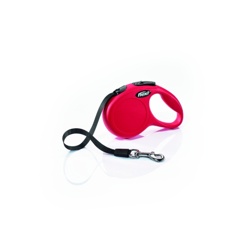 Camon New Classic Black Flexi Tape Leash - Medium
