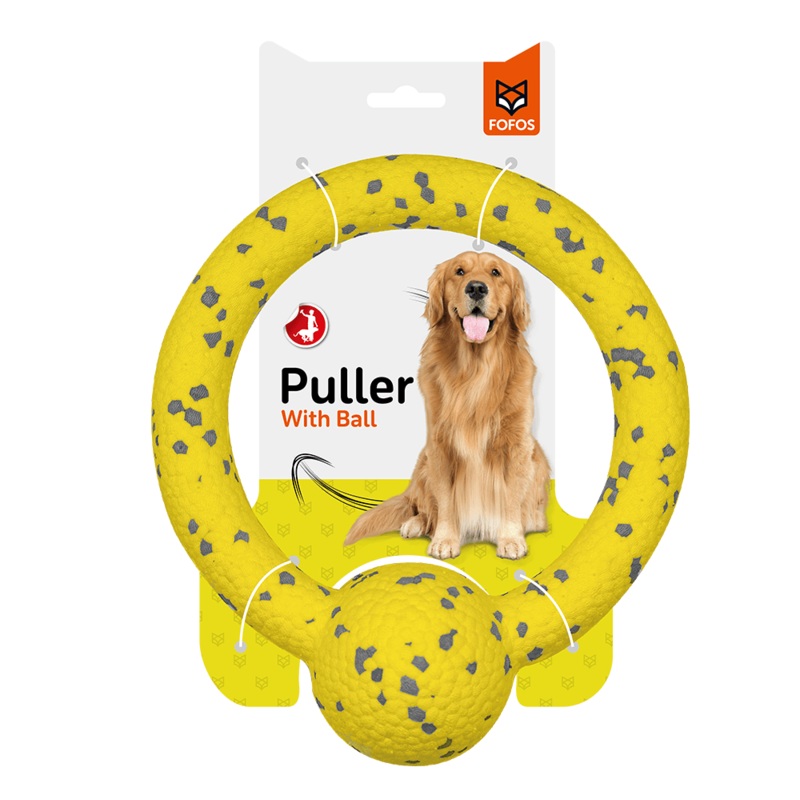 FOFOS Durable Puller With Ball Dog Toy