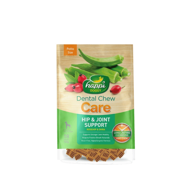 Happi Doggy Dental Chew Care - Hip & Joint Support- 150g