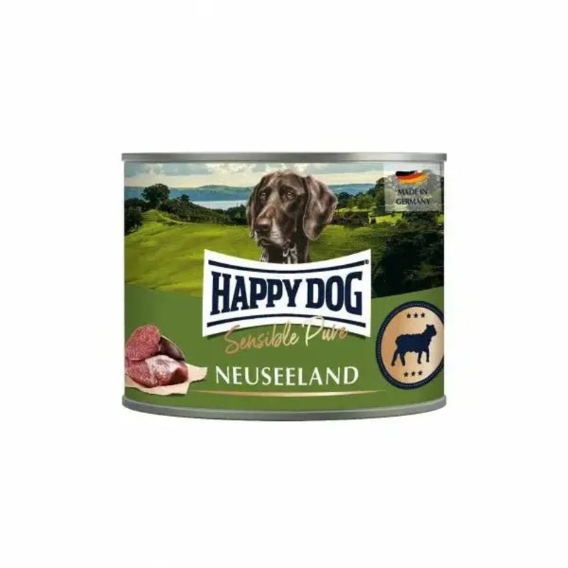 Happy Dog Neuseeland Lamb pure Wet Dog Food - 6x200g