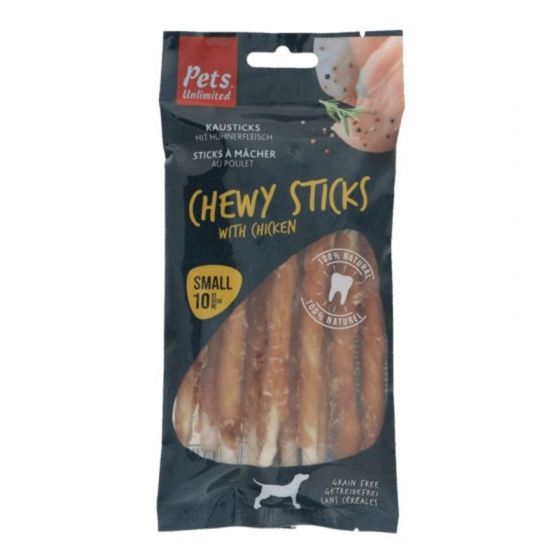 Pets Unlimited Chewy Sticks with Chicken-10 Sticks