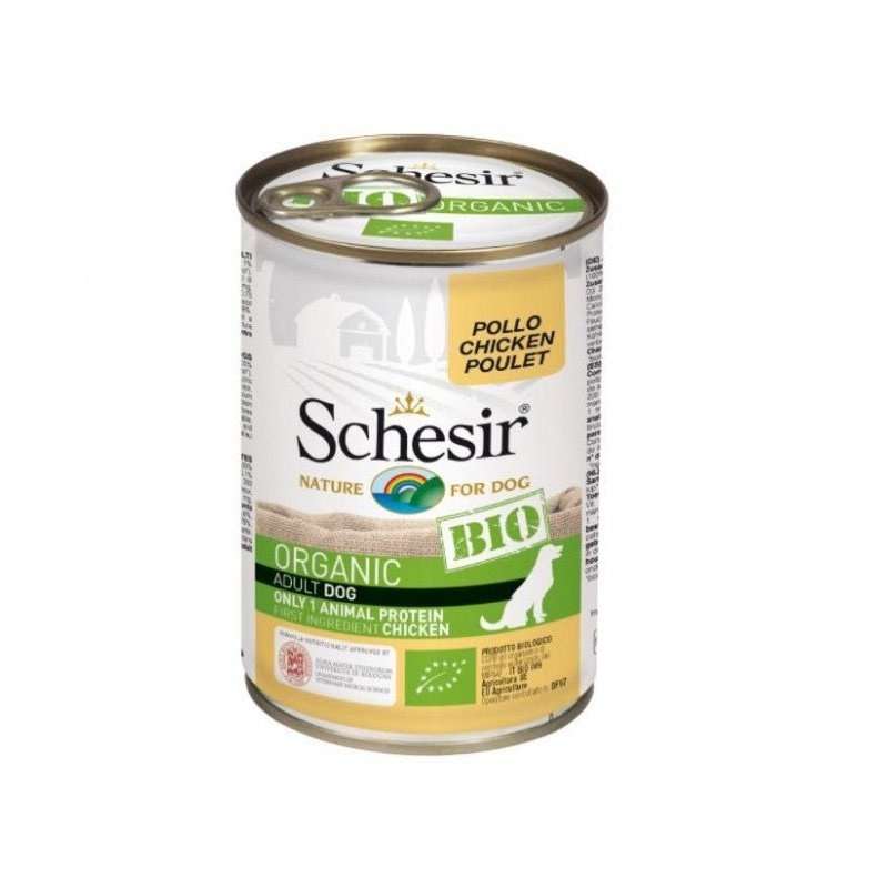 Schesir Bio Chicken Wet Food For Dogs - 10x400g
