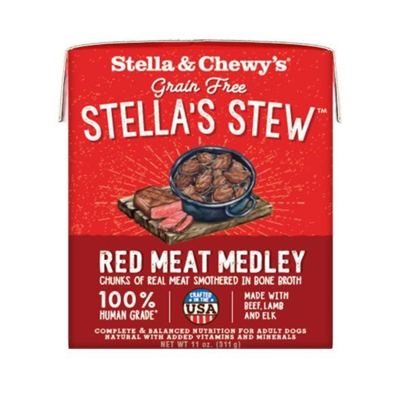 Stellas Stew  Red Meat Medley Wet Dog Food - 12x311g