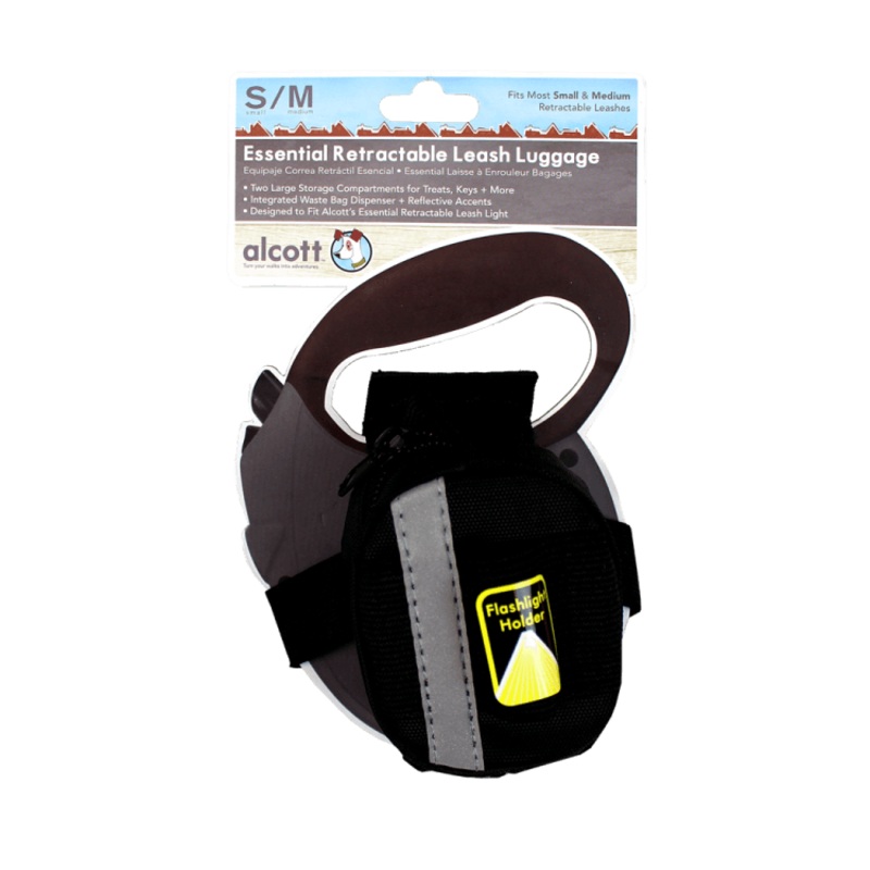 Alcott Luggage for Retractable Leash, Large - Black