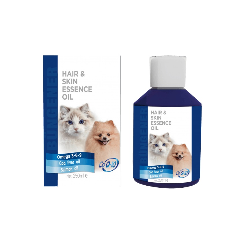 Bungener Hair & Skin Essence Oil For Cats & Dogs - 250ml (Fish Oil)
