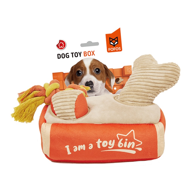 FOFOS Hide & Seek Plush Rope Dog Toy