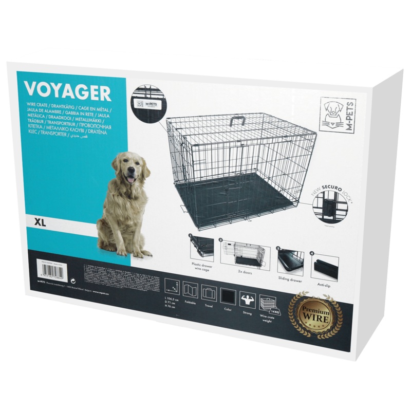 M-Pets Voyager Wire Crate XL (L106,5 x W71 x H76cm)