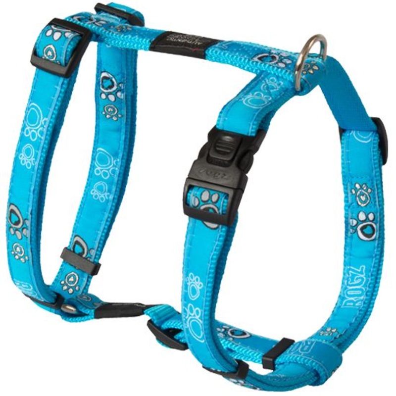 Rogz Turquoise Paw Harness