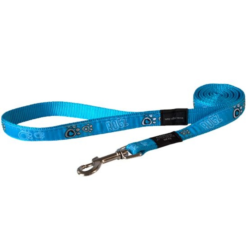 Rogz Turquoise Paw Lead