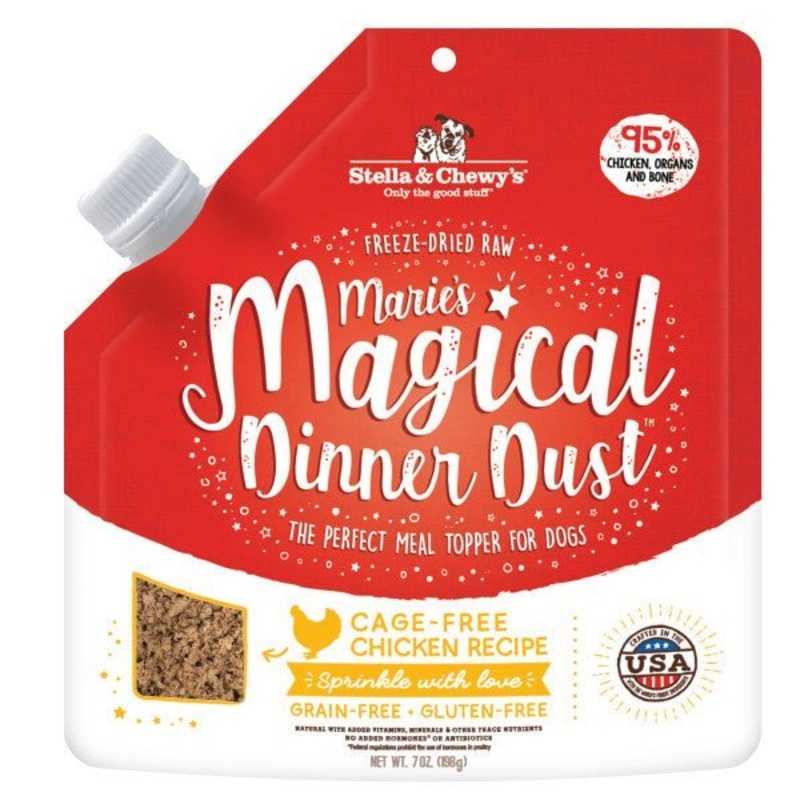 Stella & Chewy's Maries Magical Dinner Dust  7 Oz Meal Topper For Dogs