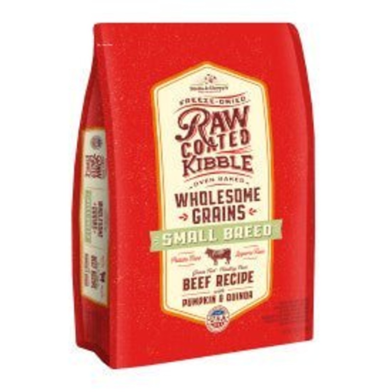 Stella & Chewys Baked Kibble For Dogs  Raw Coated Wholesome Grains Kibble Small Breed Beef Recipe With Pumpkin & Quinoa Dog Food