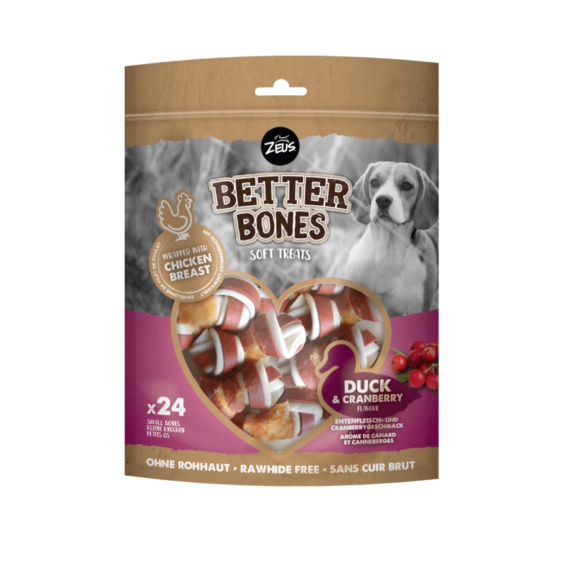 Zeus Better Bones, Wrapped Duck & Cranberry