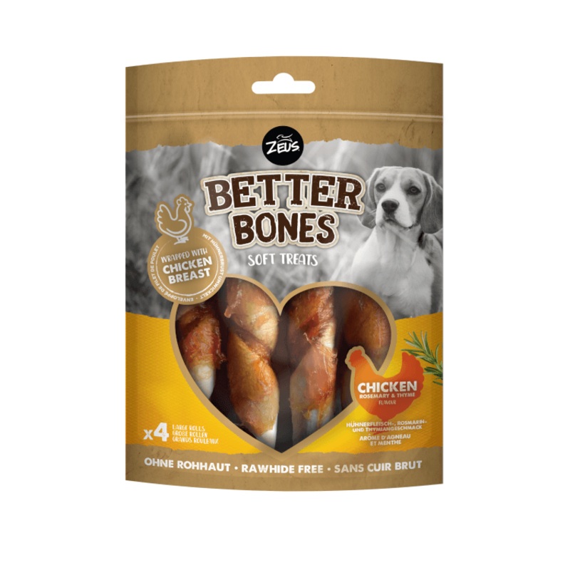 Zeus Better Bones, Wrapped Large Rolls Chicken, Rosemary & Thyme -152g