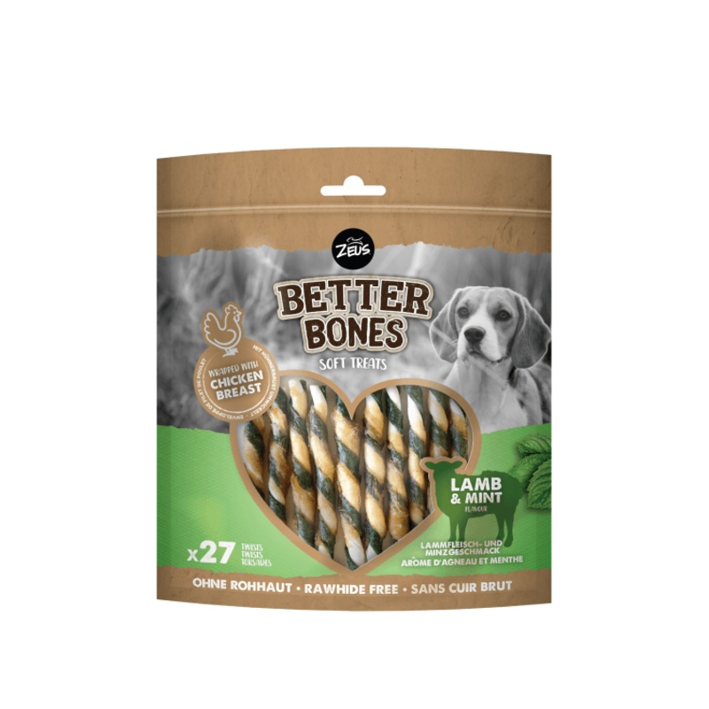 Zeus Better Bones, Wrapped Twists Lamb & Mint