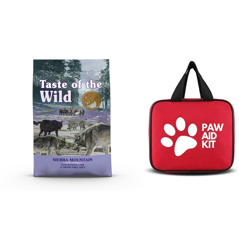 12.2 Kg Taste of the Wild  Canine Recipe Dry Dog Food Bundle with The Pets Club Pet First Aid Kit for Dogs