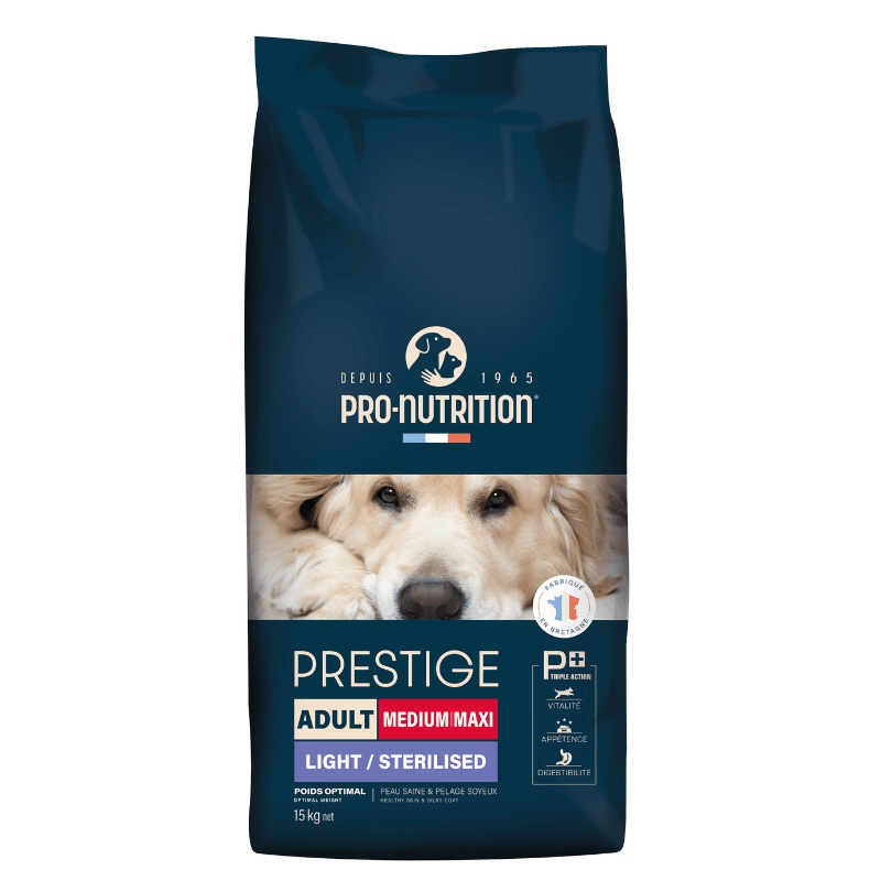 Pro Nutrition Prestige  Adult Medium/ Maxi Sterilised Dry Dog Food - 15kg