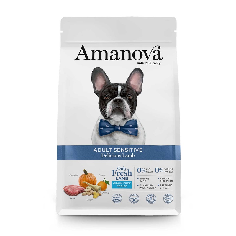 Amanova Grain Free Adult Sensitive Dog Delicious Lamb Dry Food