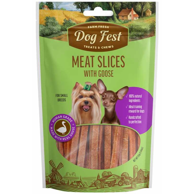 Dog Fest Slices With Goose For Small Breeds