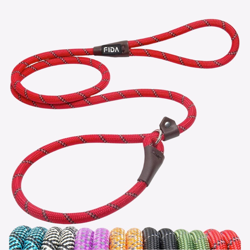 Fida Durable Slip Lead Dog Leash / Training Leash(6ft length, 1/2 thick Rope)