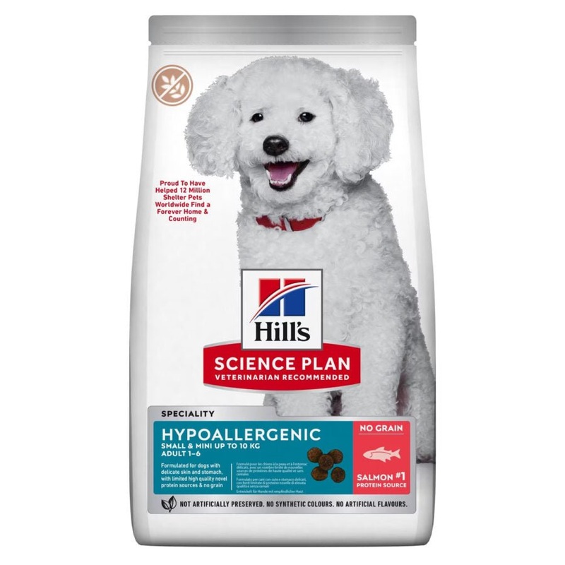 Hills Science Plan Hypoallergenic Small & Mini Adult Dry Dog Food With Salmon - 1.5Kg